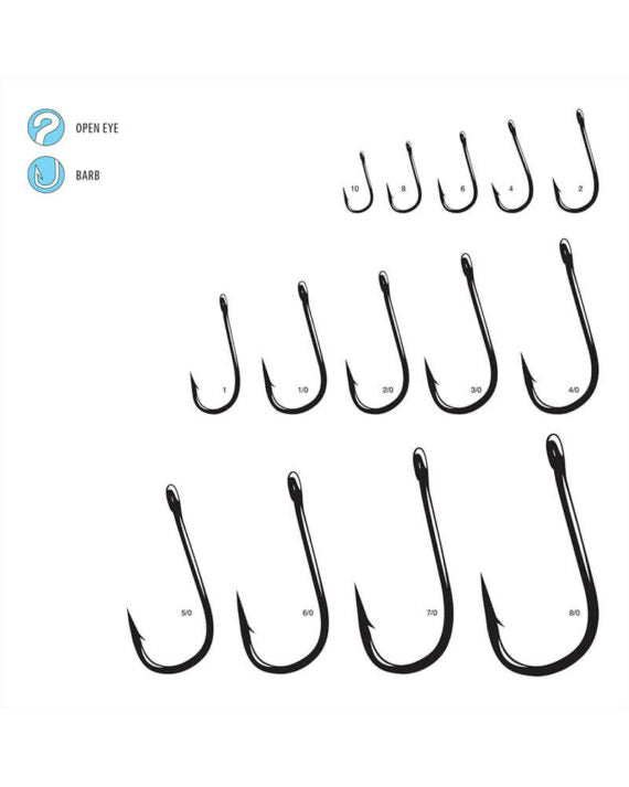 Gamakatsu Siwash Open Eye Hooks - Nickel