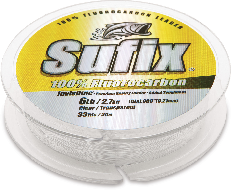 Sufix 100% Fluorocarbon Invisiline™ Leader - 33 Yds