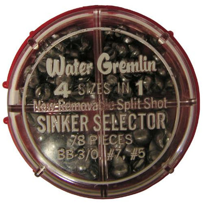 Water Gremlin Removable Split-Shot Sinker Selector - (78 Pc.)