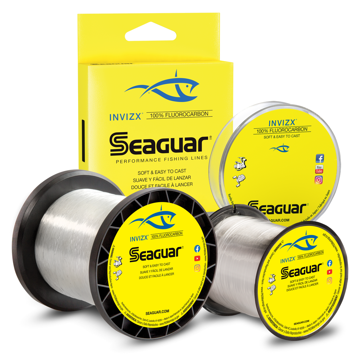 Seaguar InvizX® Fluorocarbon Mainline - 200 - 1000 Yds